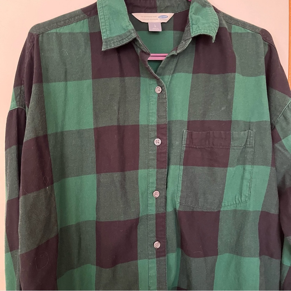 Old Navy Boyfriend Style Flannel Bundle - Picture 6 of 12